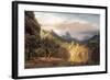 In the Valley-Albert Bierstadt-Framed Art Print