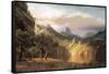 In the Valley-Albert Bierstadt-Framed Stretched Canvas