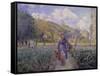 In the Vegetable Garden, 1881-Camille Pissarro-Framed Stretched Canvas