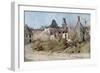 In the Village of Craonnelle, 9th May 1917, 1917-Francois Flameng-Framed Giclee Print