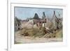 In the Village of Craonnelle, 9th May 1917, 1917-Francois Flameng-Framed Giclee Print