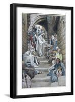 In the Villages the Sick Were Brought Unto Him, Illustration for 'The Life of Christ', C.1886-94-James Tissot-Framed Giclee Print