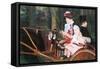 In The Wagon-Mary Cassatt-Framed Stretched Canvas