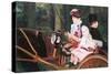 In The Wagon-Mary Cassatt-Stretched Canvas