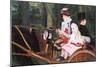 In The Wagon-Mary Cassatt-Mounted Art Print