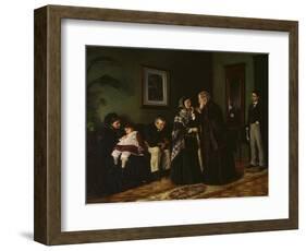 In the Waiting Room at the Doctor, 1870-Vladimir Egorovic Makovsky-Framed Giclee Print