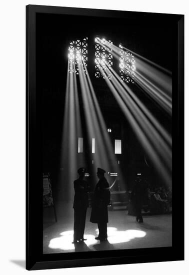 In the Waiting Room of Union Station, Chicago-Jack Delano-Framed Art Print