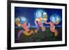 In the Warm Nights of June,The Troglodytes Celebrate Fire, 2009-Jan Groneberg-Framed Giclee Print