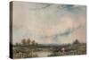 In the Weald of Kent, c1861-Thomas Creswick-Stretched Canvas