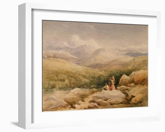 In the Welsh Hills-David Cox-Framed Giclee Print