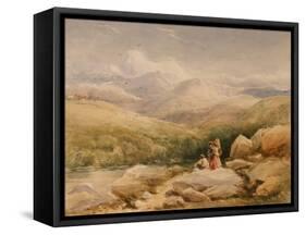 In the Welsh Hills-David Cox-Framed Stretched Canvas