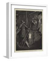 In the Western States of America, Bartering with Indians-Arthur Boyd Houghton-Framed Giclee Print