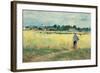 In the Wheat Fields at Gennervilliers-Berthe Morisot-Framed Giclee Print