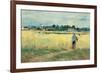 In the Wheat Fields at Gennervilliers-Berthe Morisot-Framed Giclee Print