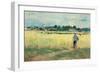 In the Wheat Fields at Gennervilliers-Berthe Morisot-Framed Giclee Print