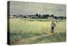 In the Wheatfield at Gennevilliers, 1875-Berthe Morisot-Stretched Canvas