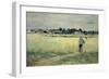 In the Wheatfield at Gennevilliers, 1875-Berthe Morisot-Framed Giclee Print