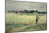 In the Wheatfield at Gennevilliers, 1875-Berthe Morisot-Mounted Giclee Print