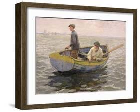In the Whiting Ground, c.1914-Harold Harvey-Framed Giclee Print