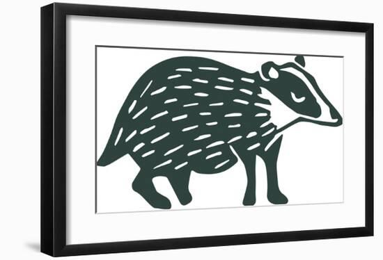 In The Wild - Badger-Joelle Wehkamp-Framed Giclee Print