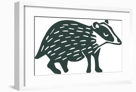 In The Wild - Badger-Joelle Wehkamp-Framed Giclee Print