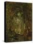 In the Wood at Fontainebleau-Th?odore Rousseau-Stretched Canvas