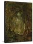 In the Wood at Fontainebleau-Th?odore Rousseau-Stretched Canvas
