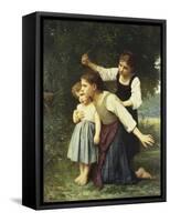 In the Wood, Dans Le Bois-Elizabeth Bouguereau-Framed Stretched Canvas