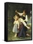 In the Wood, Dans Le Bois-Elizabeth Bouguereau-Framed Stretched Canvas