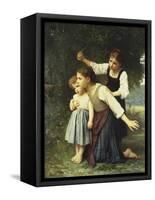 In the Wood, Dans Le Bois-Elizabeth Bouguereau-Framed Stretched Canvas
