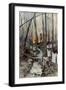 In the Wood of Roucy (Aisn), 15 April 1917-Francois Flameng-Framed Giclee Print