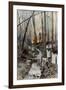 In the Wood of Roucy (Aisn), 15 April 1917-Francois Flameng-Framed Giclee Print