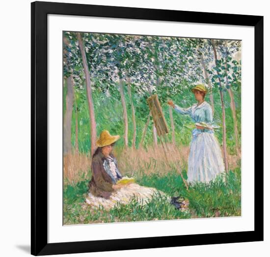 In the Woods at Giverny, 1887-Claude Monet-Framed Premium Giclee Print
