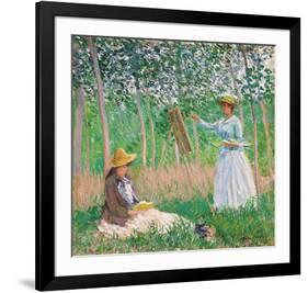 In the Woods at Giverny, 1887-Claude Monet-Framed Premium Giclee Print