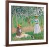 In the Woods at Giverny, 1887-Claude Monet-Framed Premium Giclee Print