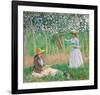 In the Woods at Giverny, 1887-Claude Monet-Framed Premium Giclee Print