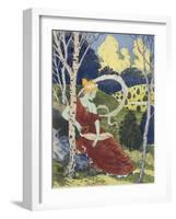 In the Woods, from 'L'Estampe Moderne', Published Paris 1897-99-Eugene Grasset-Framed Premium Giclee Print