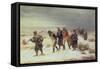 In the Year 1812 (The Retreat from Moscow) 1873-Illarion Mikhailovich Pryanishnikov-Framed Stretched Canvas