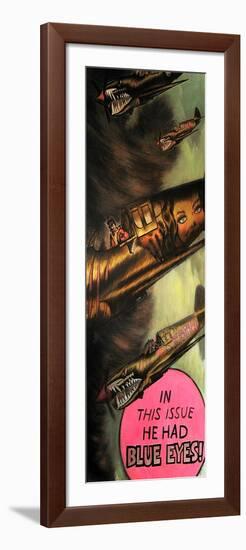 In This Issues He Had Blue Eyes-Shark Toof-Framed Premium Giclee Print