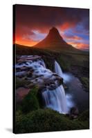In This Moment, Kirkjufell Midnight Sun, Snæfellsnes Peninsula, Iceland-Vincent James-Stretched Canvas