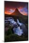 In This Moment, Kirkjufell Midnight Sun, Snæfellsnes Peninsula, Iceland-Vincent James-Mounted Photographic Print