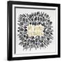 In Vino Veritas - Black and Gold Palette-Cat Coquillette-Framed Giclee Print