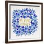 In Vino Veritas - Navy and Gold Palette-Cat Coquillette-Framed Giclee Print