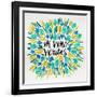 In Vino Veritas - Yellow and Blue Palette-Cat Coquillette-Framed Giclee Print