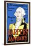 In Washington's Day by Woodrow Wilson Begins in Harper's January-Edward Penfield-Framed Art Print