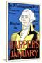 In Washington's Day by Woodrow Wilson Begins in Harper's January-Edward Penfield-Stretched Canvas