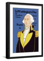 In Washington's Day-Howard Pyle-Framed Art Print