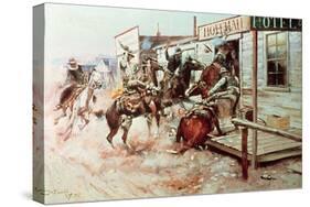 In Without Knocking-Charles Marion Russell-Stretched Canvas