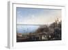 Inauguration Ceremony of the Naples-Portici Railroad-Salvatore Fergola-Framed Premium Giclee Print