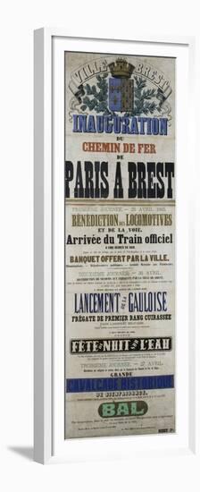 Inauguration du chemin de fer de Paris à Brest-null-Framed Premium Giclee Print
